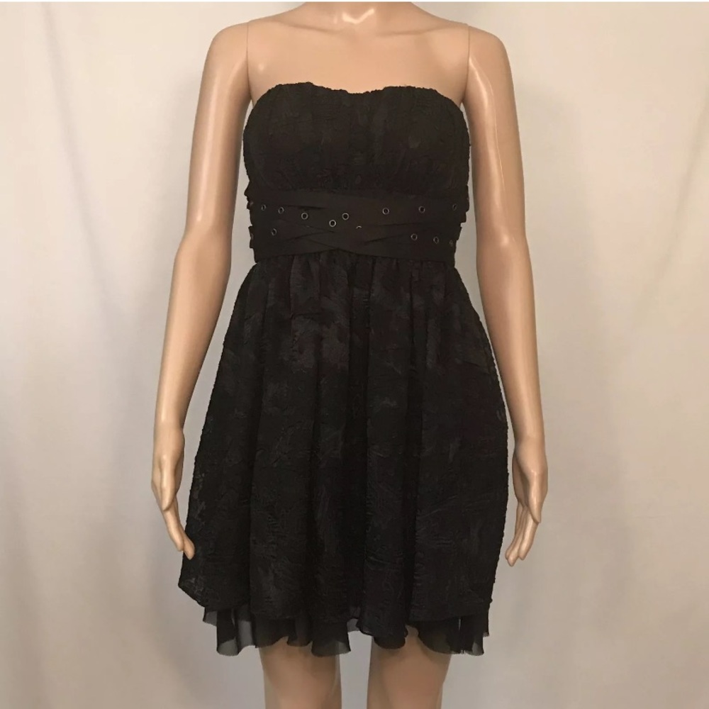 BCBGeneration Women's Black Strapless Tube Dress